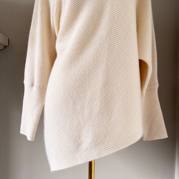 TSE x Saks Fifth Avenue Cashmere Jewel Sweater in White, Sz XL - Picture 6 of 12
